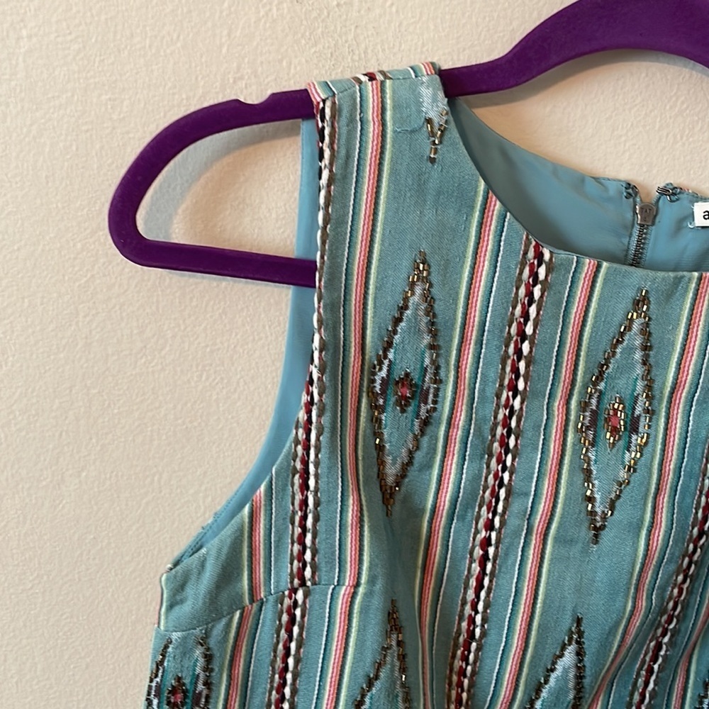 Alice + Olivia Blue Clyde Beaded Mini Dress - Picture 9 of 9